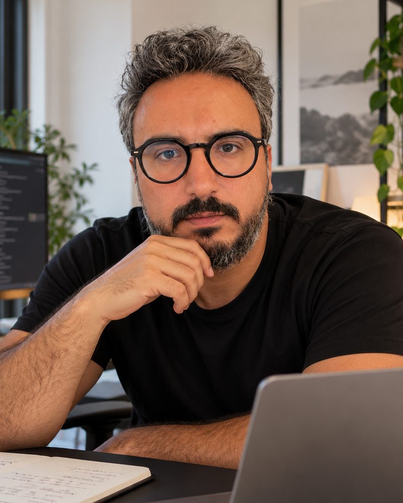 Alaa Mourad, fondateur de Veya, à son bureau